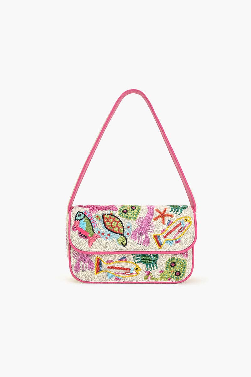 Underwater Tales Beaded Shoulder Bag - America & Beyond
