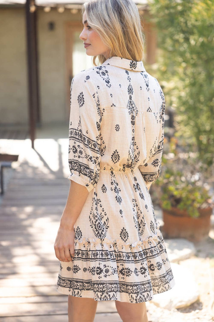 The Desert Bloom Shirt Dress