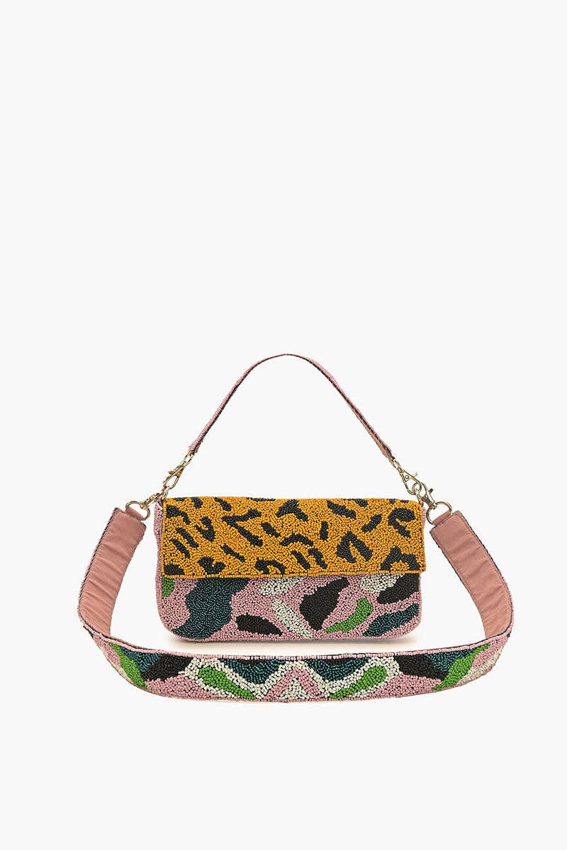 Mixed Animal Beaded Shoulder Bag - America & Beyond