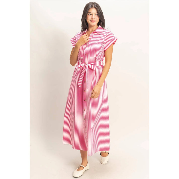 The Palm Society Shirt Dress