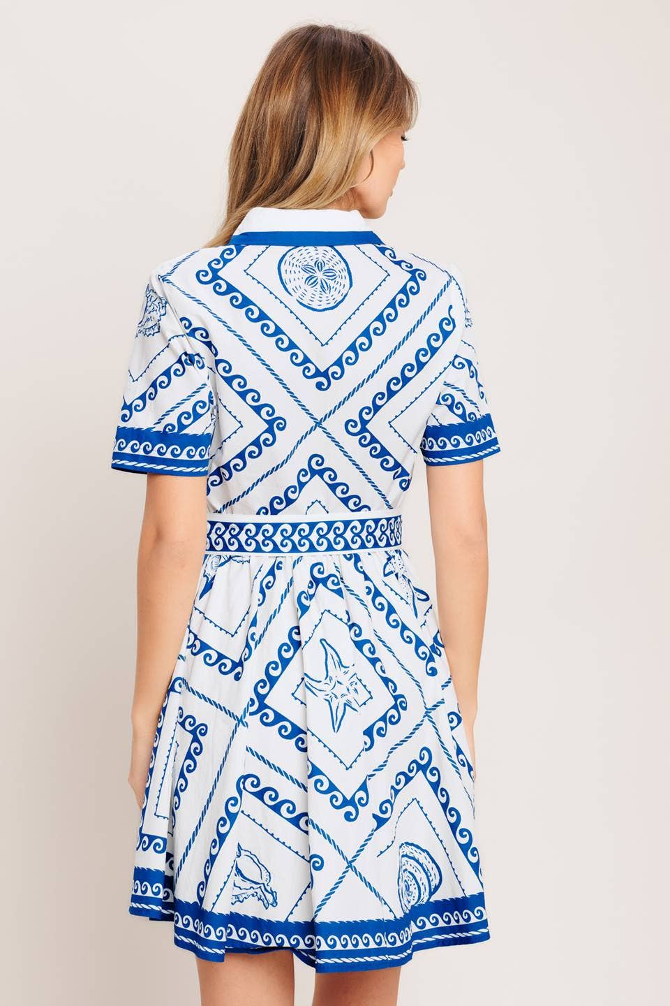 Santorini Tile Mini Dress
