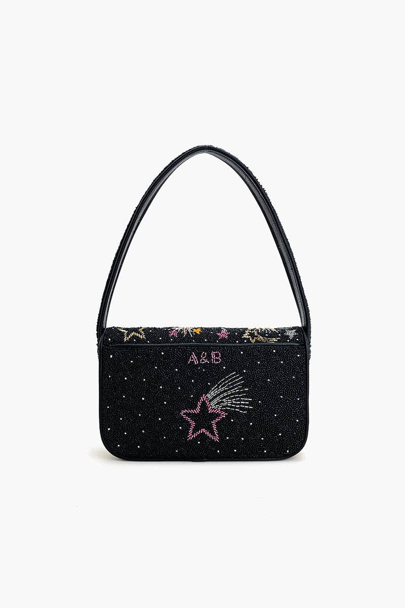 Celestial Spark Embellished Shoulder Bag - America & Beyond