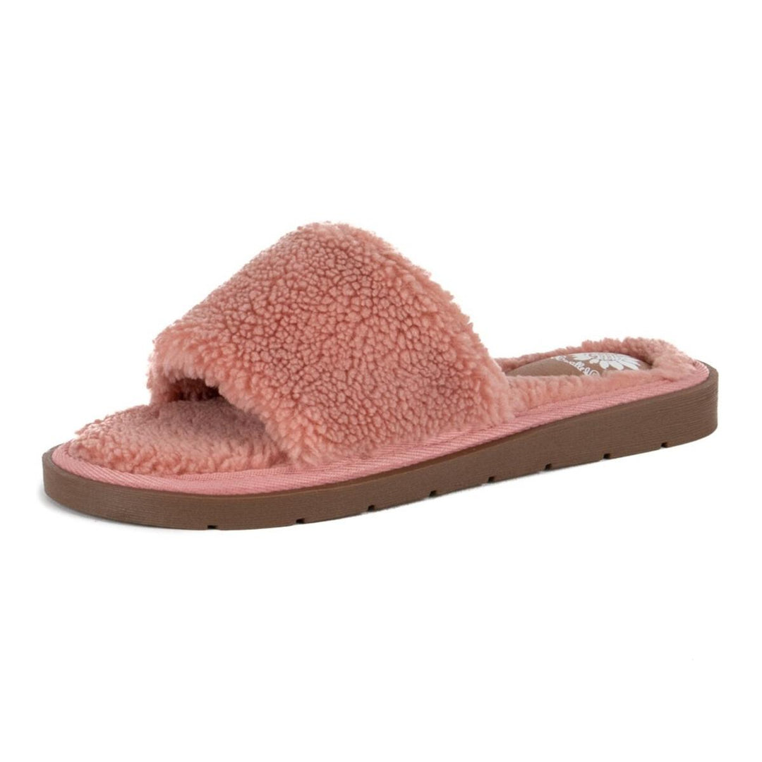 Fenula Blush Fuzzy Slides