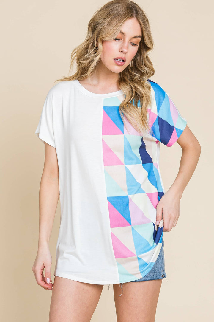 Colorblock Crewneck Top