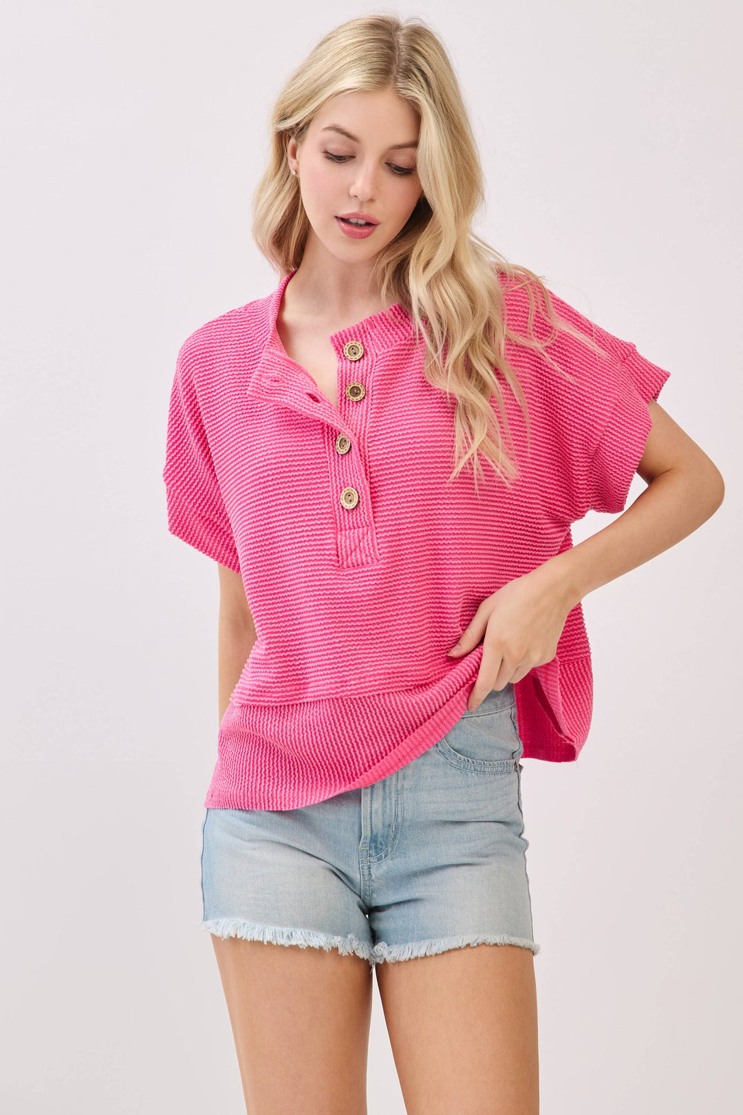 The Sunset Coast Henley Top