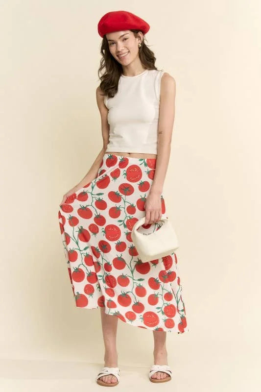 The Pomodoro Maxi Skirt