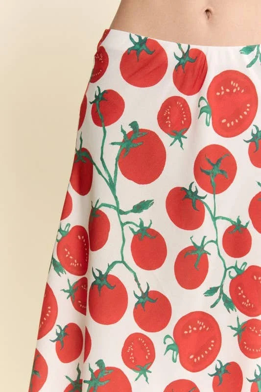 The Pomodoro Maxi Skirt