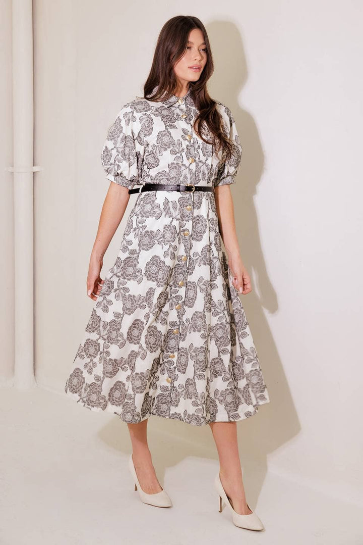 The Heritage Bloom Midi Dress