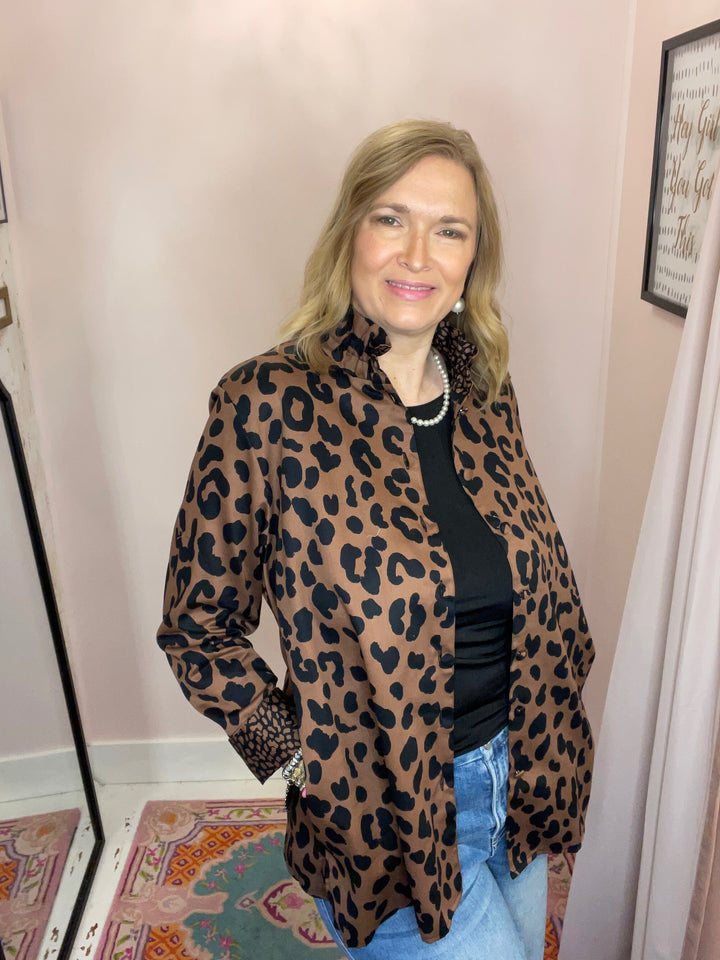 Carolina Cheetah Macchiato Jacket - Foxcroft