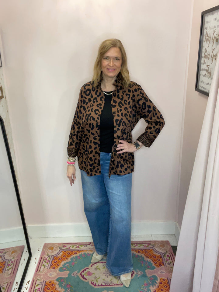 Carolina Cheetah Macchiato Jacket - Foxcroft