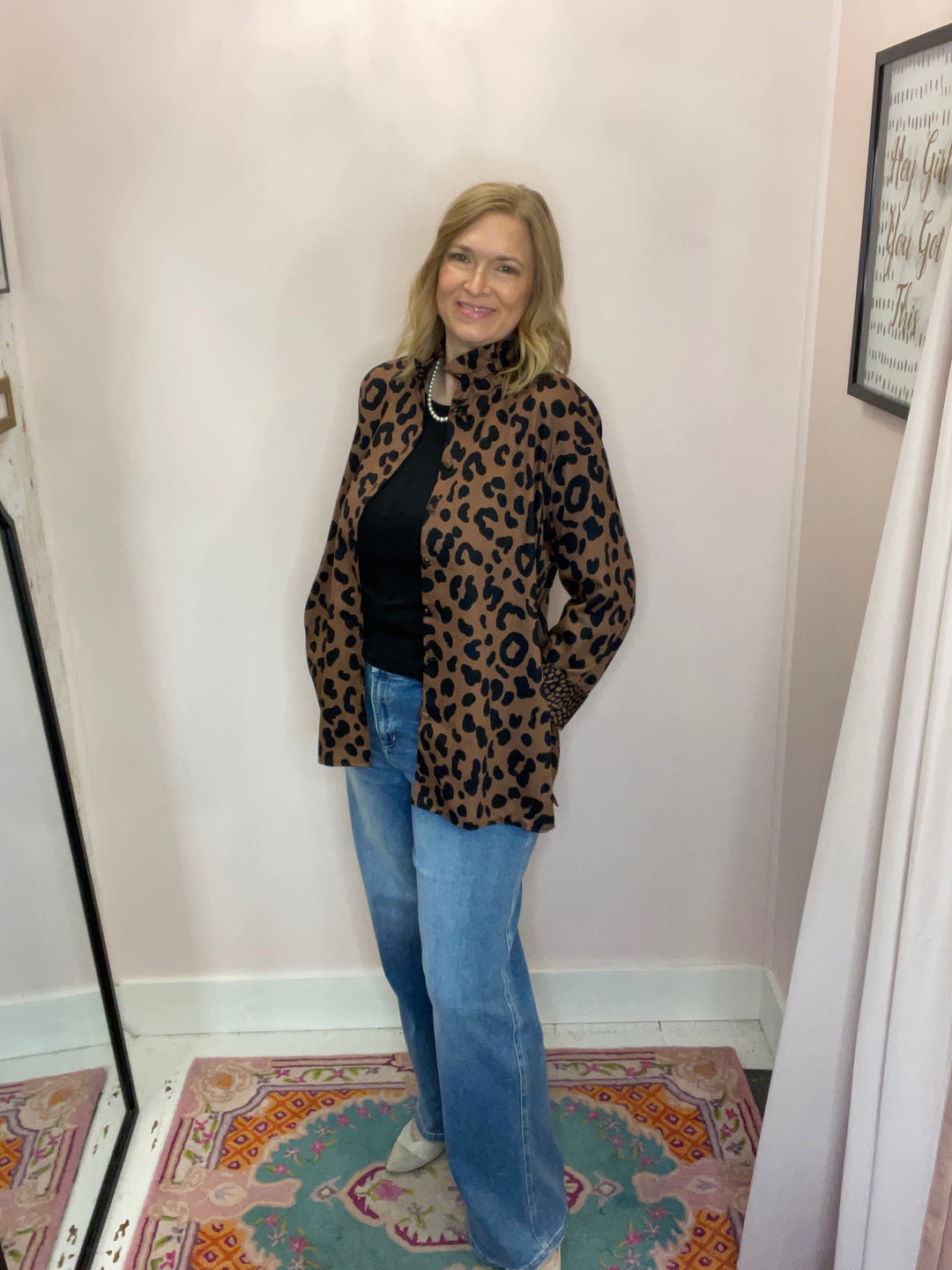 Carolina Cheetah Macchiato Jacket - Foxcroft