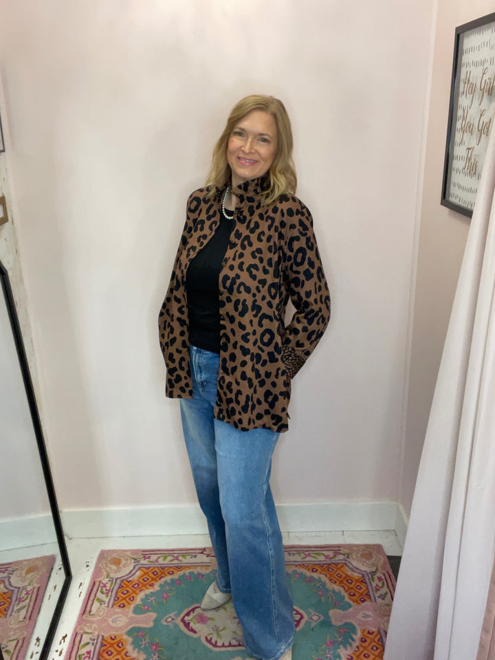 Carolina Cheetah Macchiato Jacket - Foxcroft