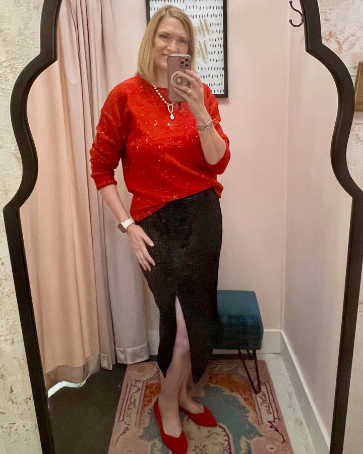 The Ruby Glow Sweater