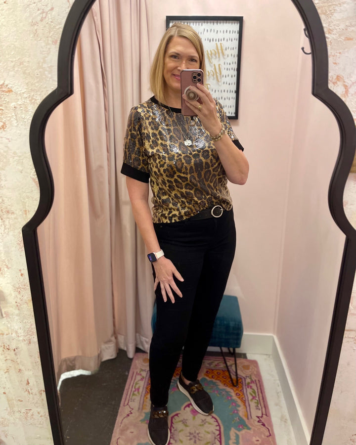 Wild Luxe Sequin Top