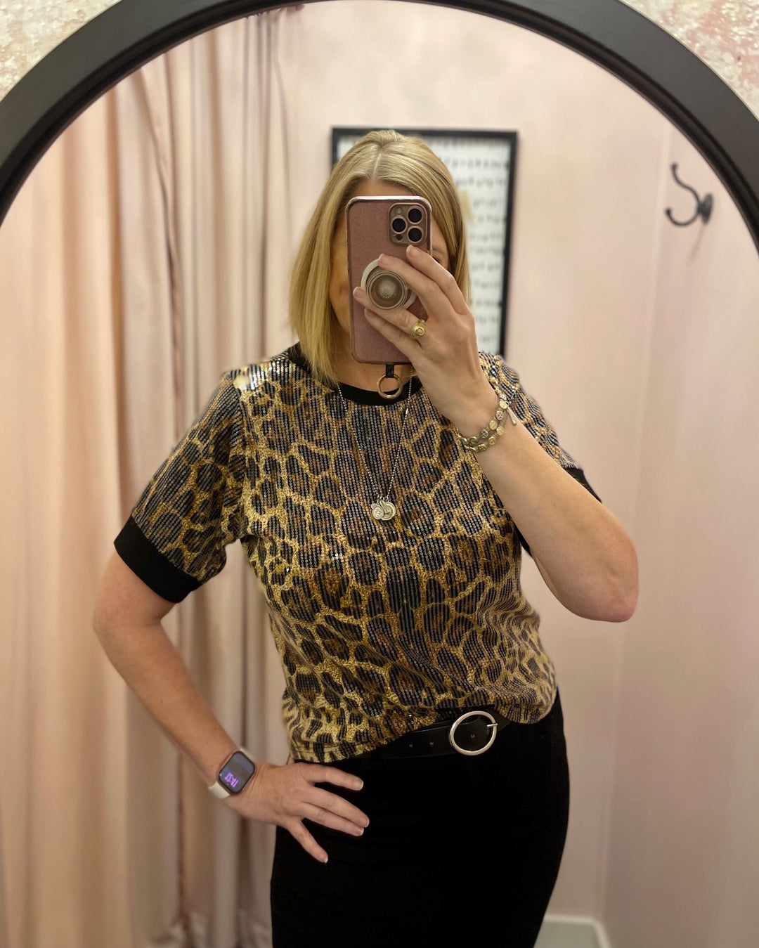 Wild Luxe Sequin Top