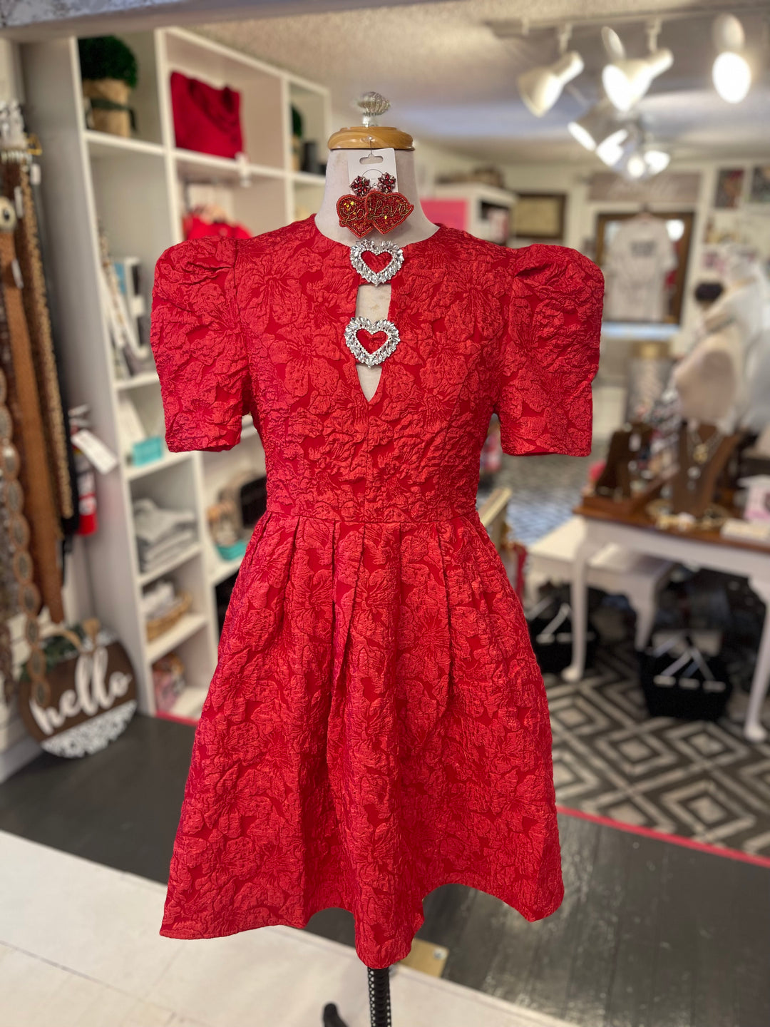ruby red mini dress Rue Mini Dress