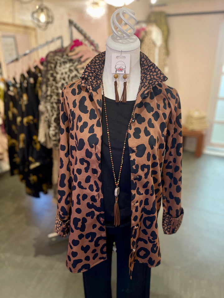 Carolina Cheetah Macchiato Jacket - Foxcroft