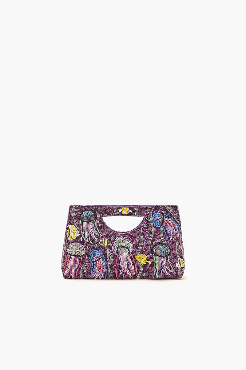 Jelly Fish Beaded Handheld Clutch - America & Beyond