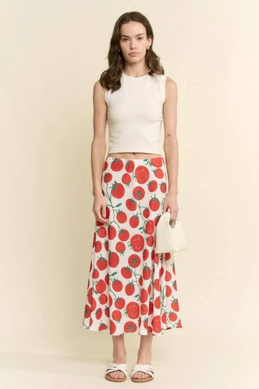 The Pomodoro Maxi Skirt