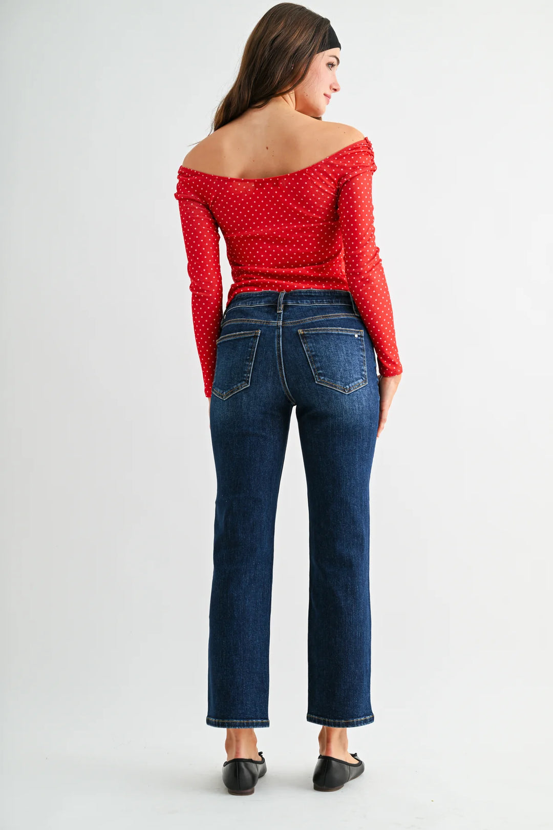 The Everyday Straight Ankle Jeans – Mid Rise – Mica Denim