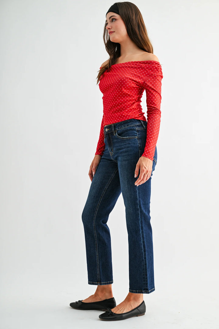 The Everyday Straight Ankle Jeans – Mid Rise – Mica Denim