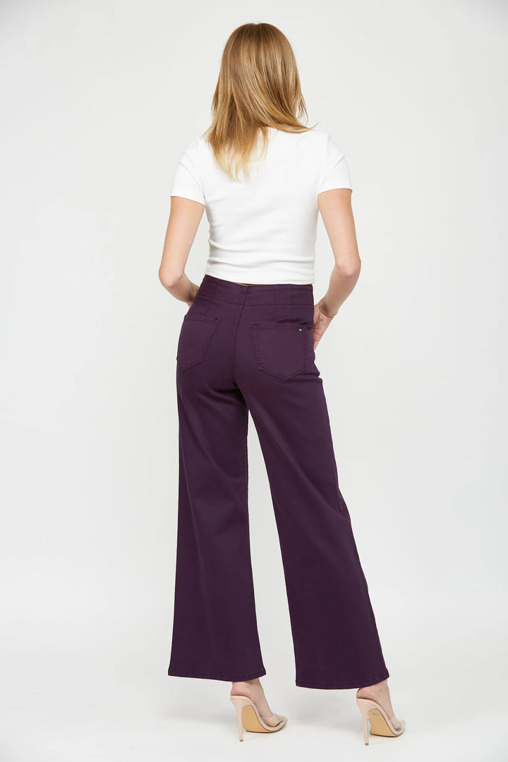 Plum Perfect High-Rise Wide Leg Jeans – Mica Denim
