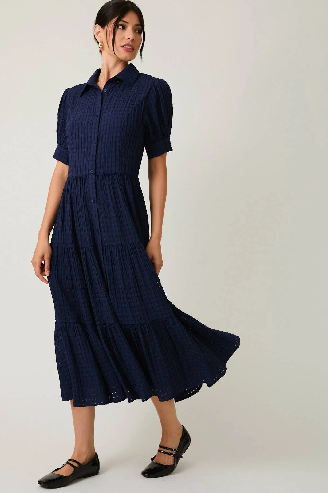 The Madeleine Button-Down Midi