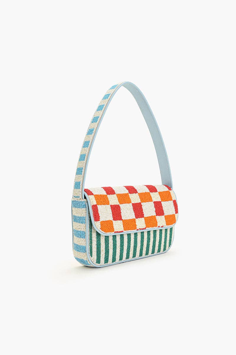 Sunset Check Shoulder Bag - America & Beyond