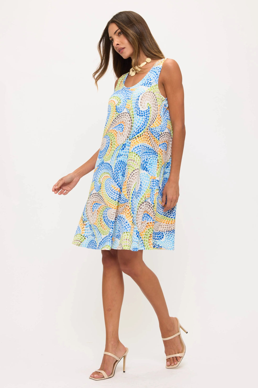 Coastal Mosaic Tank Dress