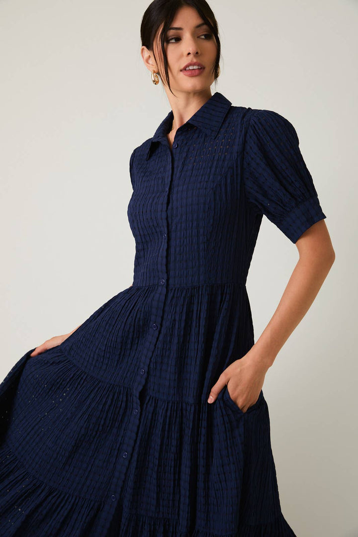 The Madeleine Button-Down Midi