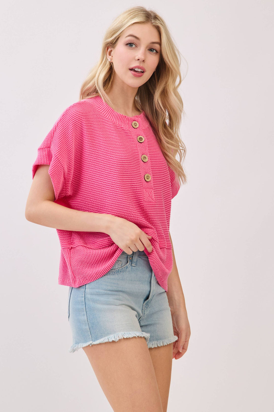 The Sunset Coast Henley Top