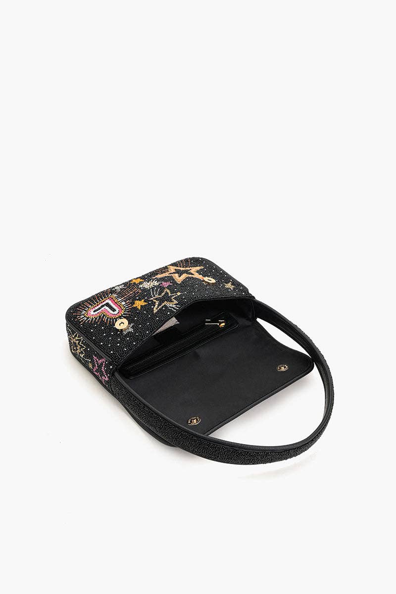 Celestial Spark Embellished Shoulder Bag - America & Beyond