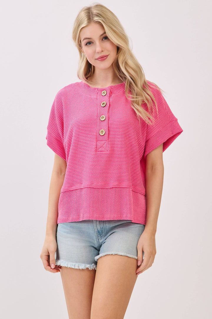 The Sunset Coast Henley Top