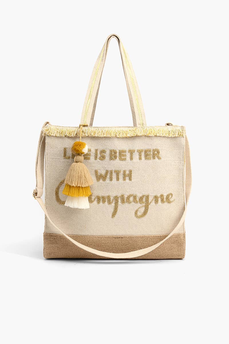 Champagne Forever Tote - America & Beyond