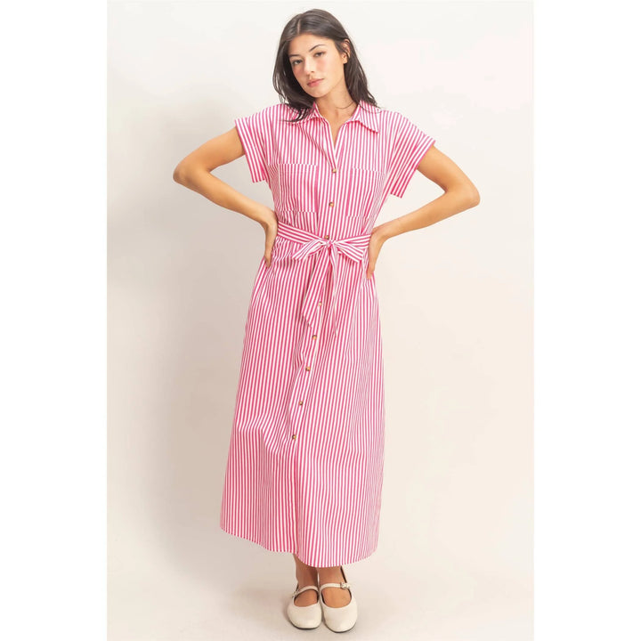 The Palm Society Shirt Dress