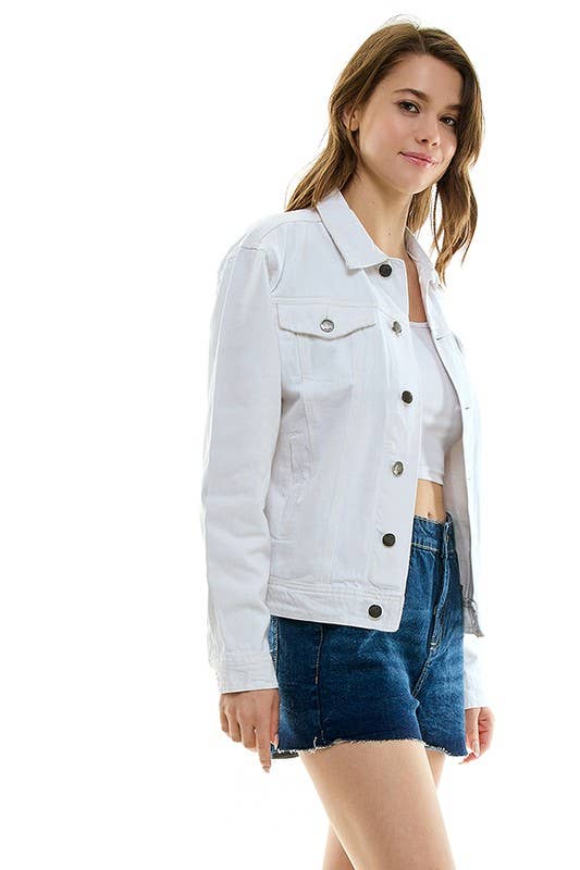 White Denim Boyfriend Jacket