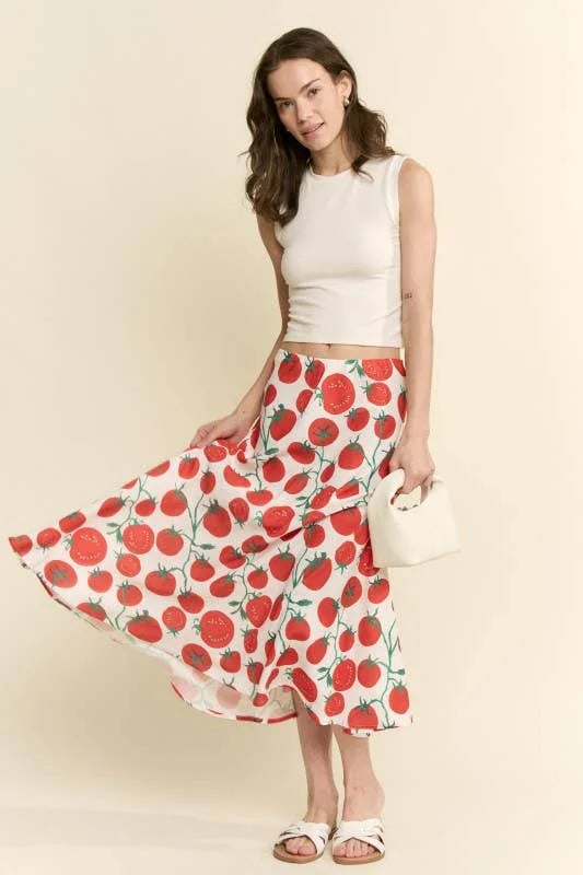 The Pomodoro Maxi Skirt