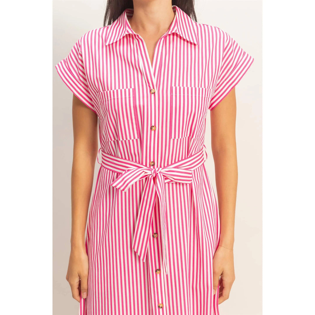 The Palm Society Shirt Dress