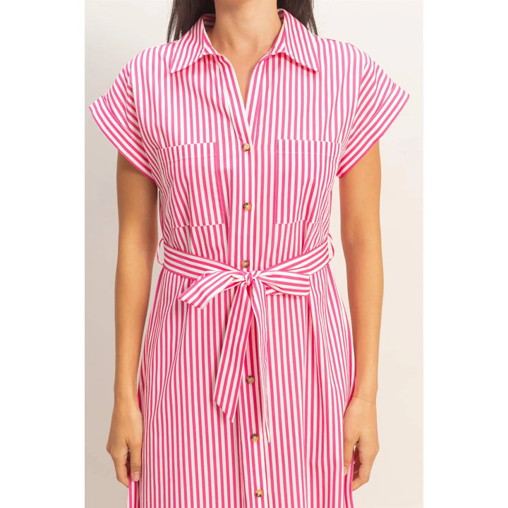 The Palm Society Shirt Dress