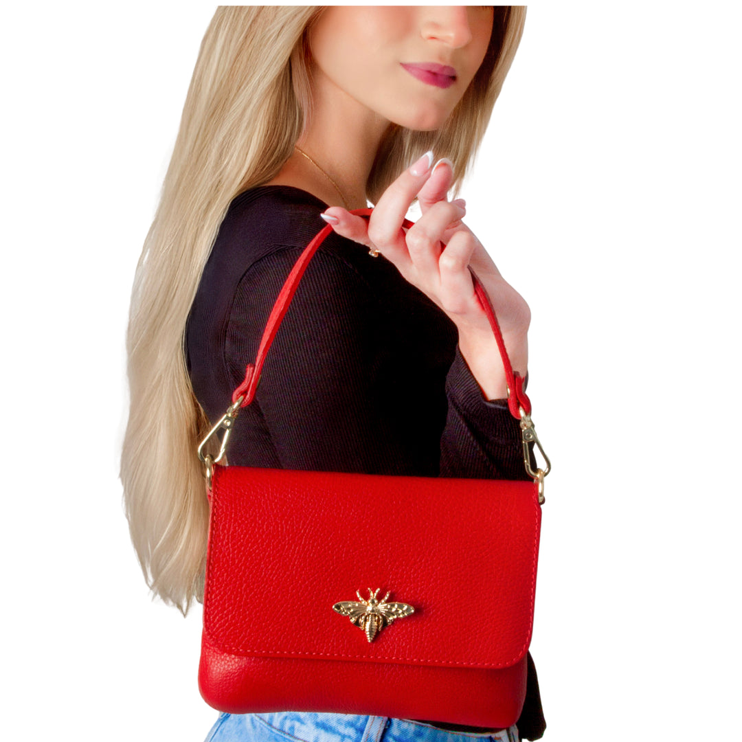 The Queen Bee Crossbody in Warm Taupe