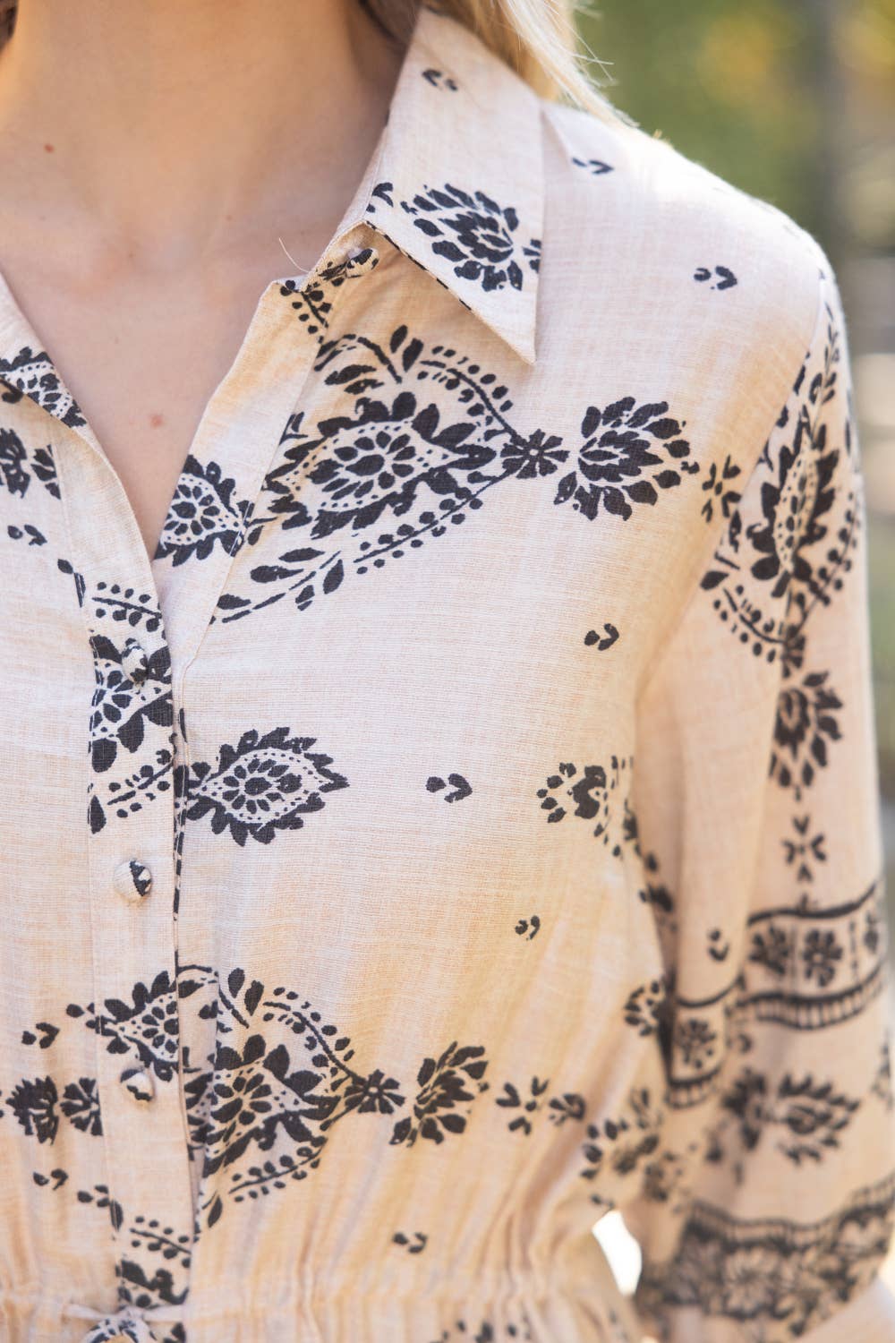 The Desert Bloom Shirt Dress
