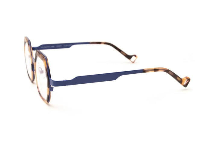 COLLINS Matte Tortoise/Navy Blue Luxury Reading Glasses - eyejets
