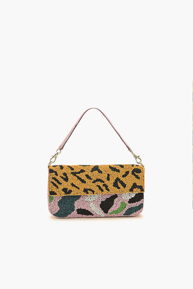 Mixed Animal Beaded Shoulder Bag - America & Beyond