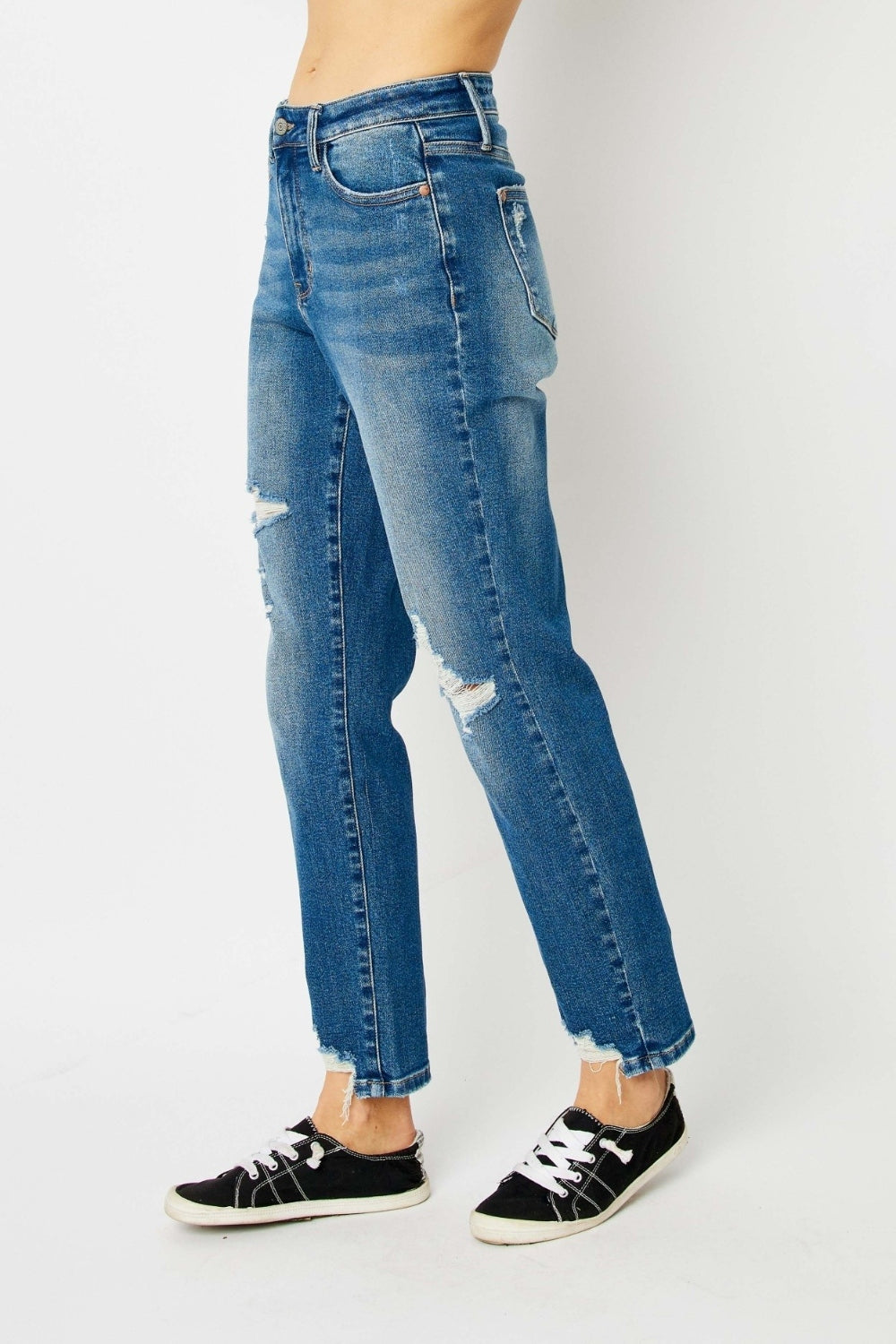 Gina Distressed Slim Jeans Judy Blue