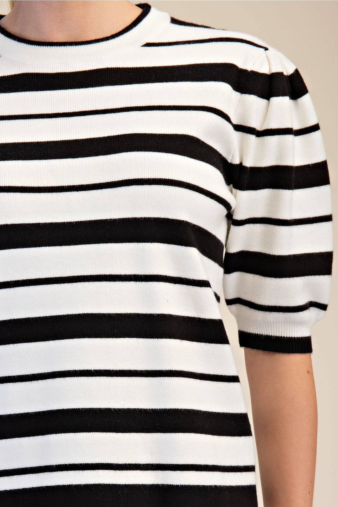 The Black & Ivory Breton Knit