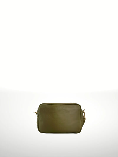 Barbara Leather Crossbody Bag in Olive