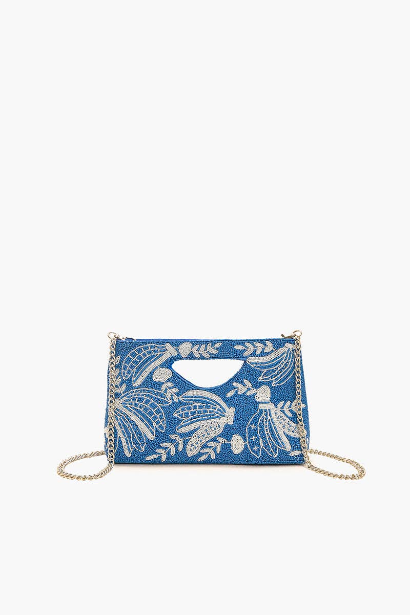 Blue-Nana Beaded Handbag - America & Beyond