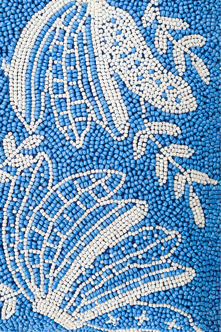 Blue-Nana Beaded Handbag - America & Beyond