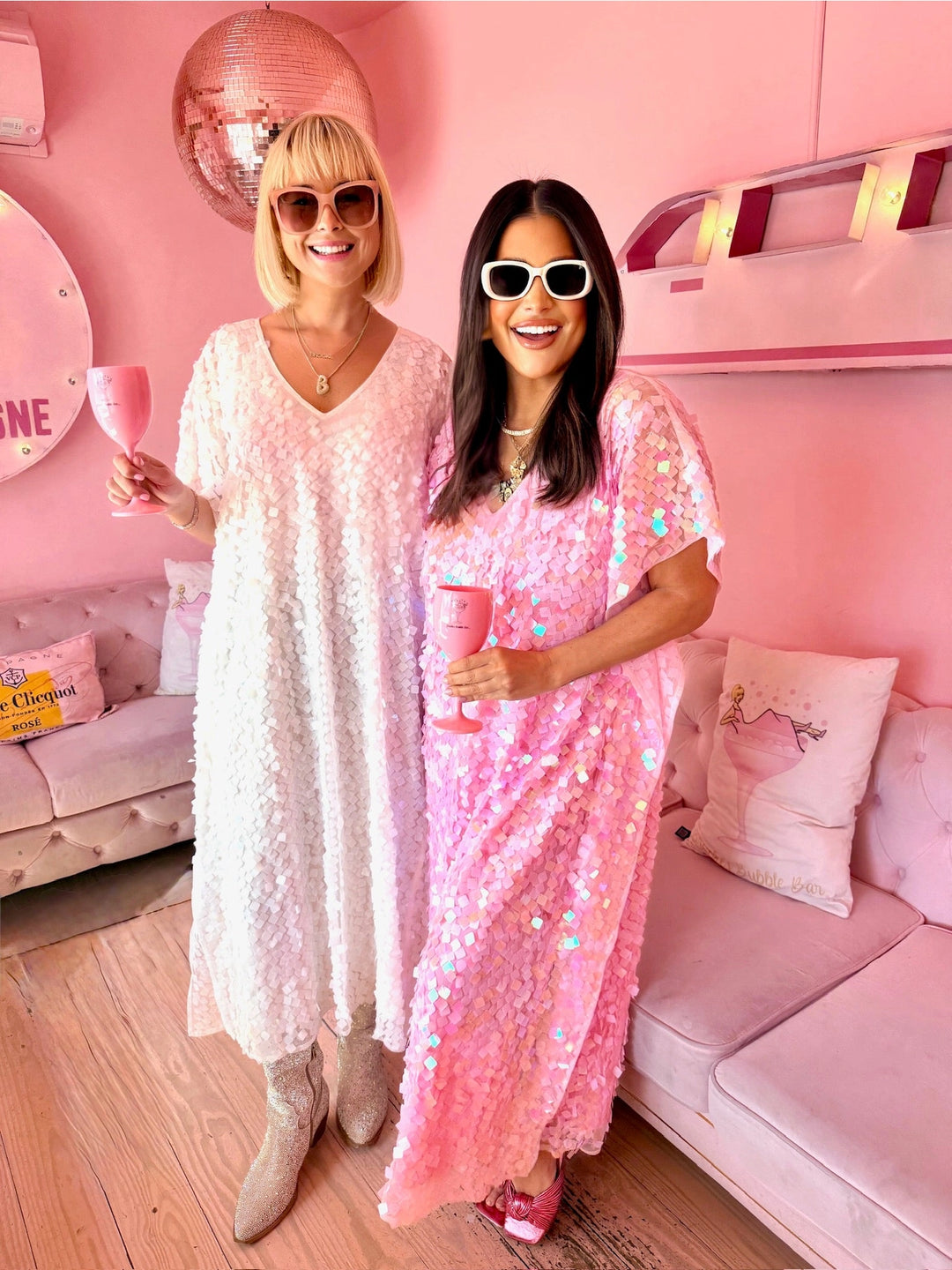 Brooke of Bubbles Sequin Caftan Dress