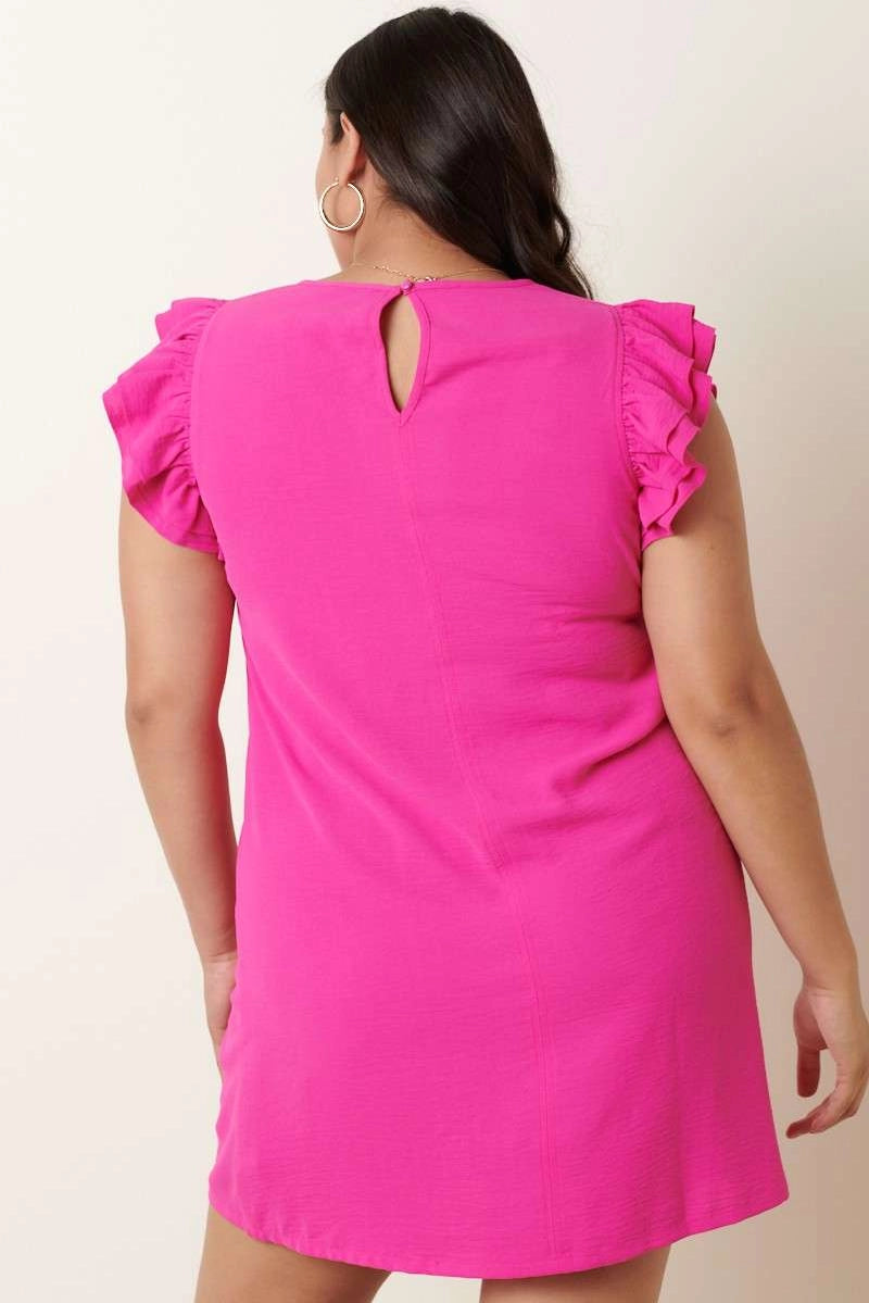 The Pink Petal Ruffle Dress